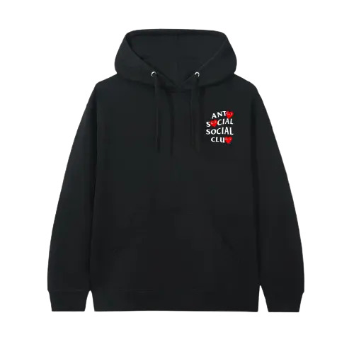 ASSC X COMME des GARCONS Black Hoodie - Image 2