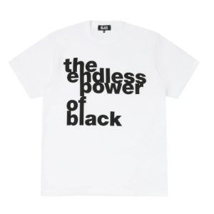 CDG The Endless Power Of Black T-shirt White