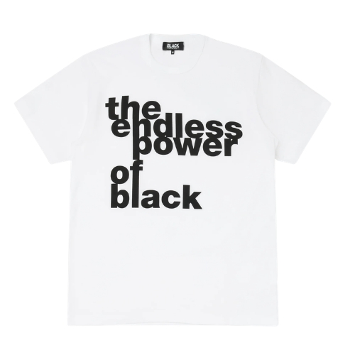 CDG The Endless Power Of Black T-shirt White