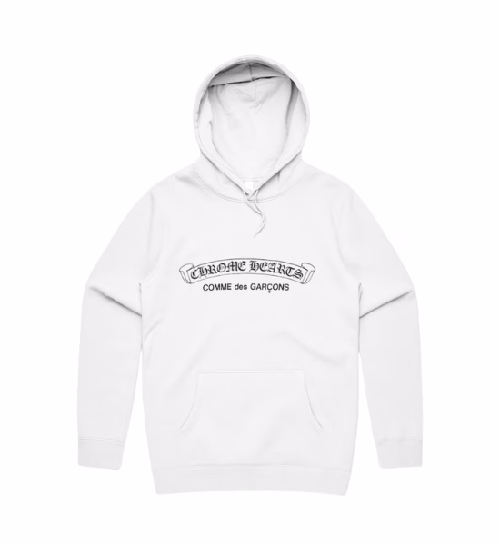 Comme Des Garcons x Chrome Hearts Hoodie (White)