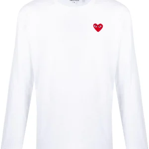 Comme Des Garçons Long Sleeve Play Hearts
