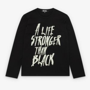 Comme Des Garcons Print T-shirt Black