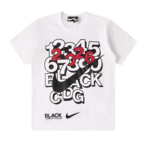 Comme des Garcons Nike Numbers Graphic T-Shirt White