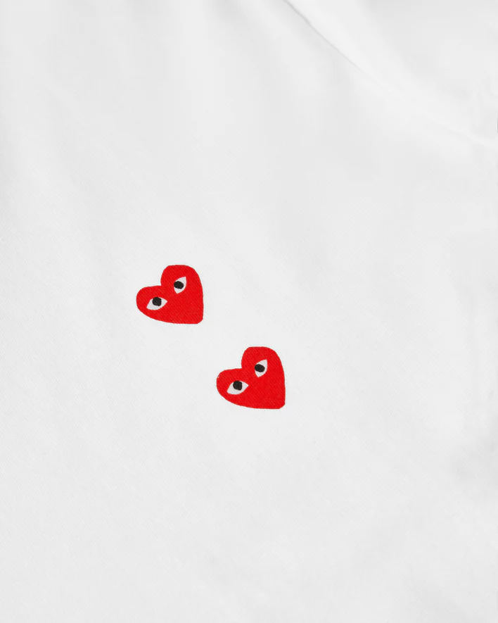 Play Multi Red Heart Longsleeve T-Shirt White - Image 2