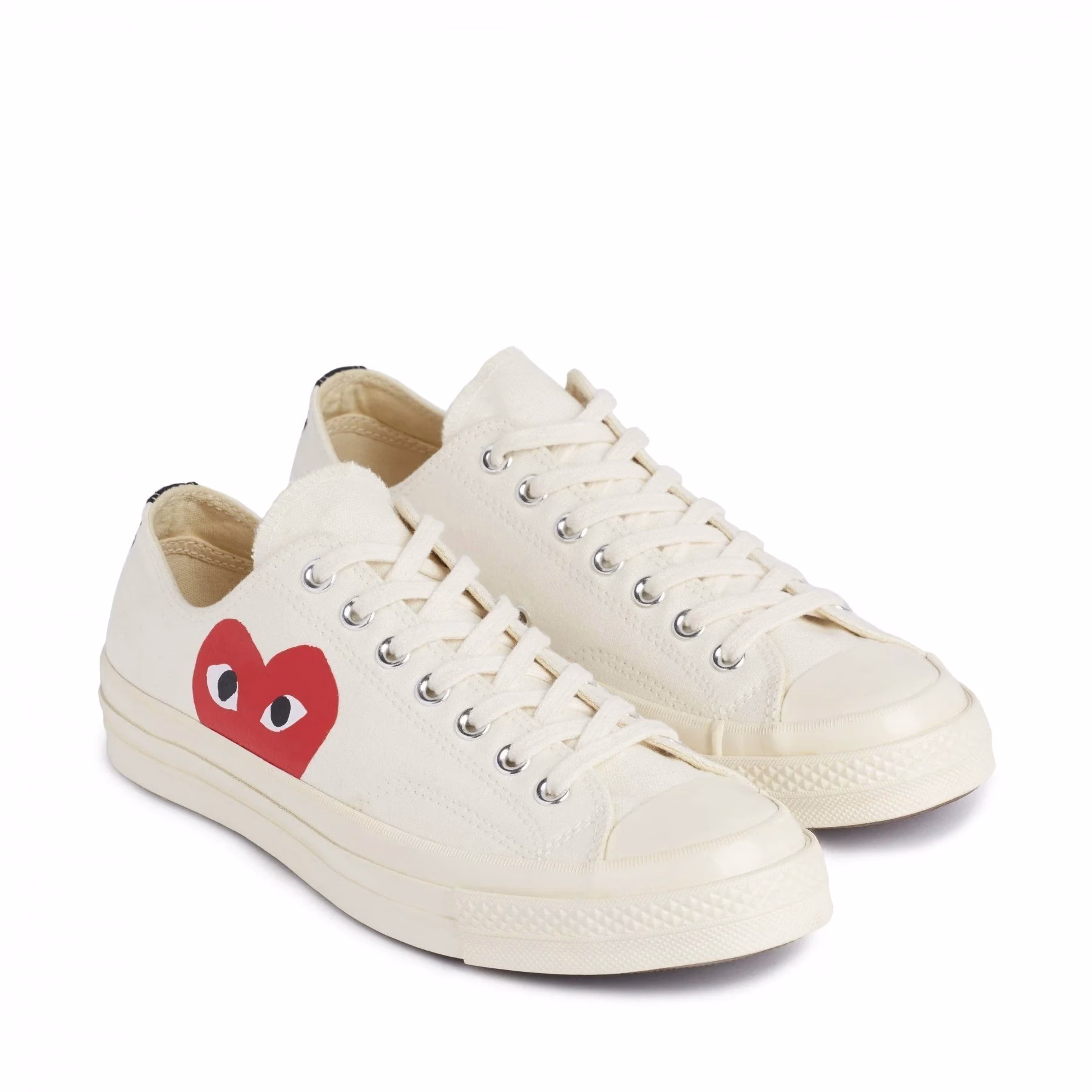 Comme Des Garcons Play x Converse Chuck 70 Low White - Image 2